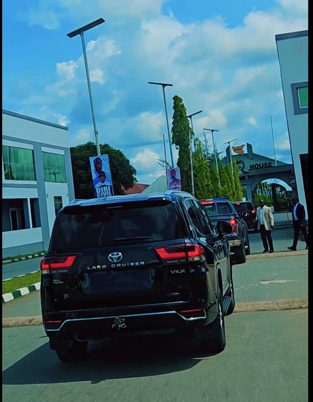 Armoured convoy on protocol detail